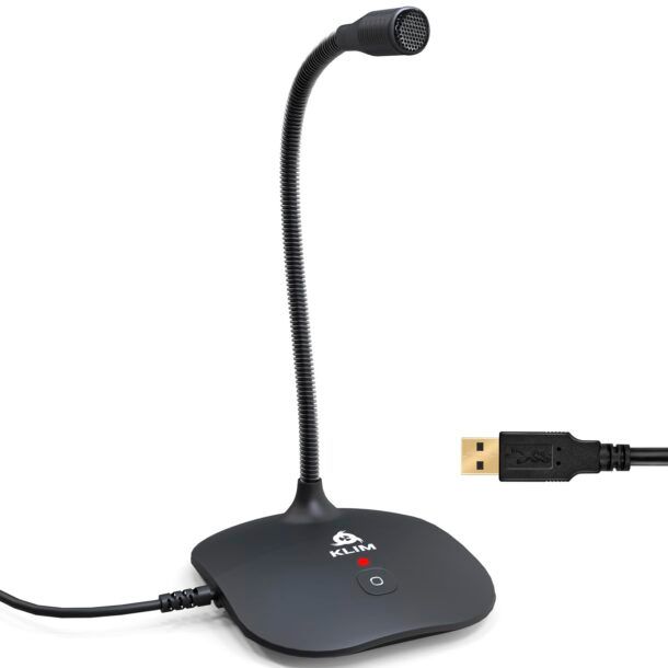 XIAOKOA Microfono USB,Microfono a Condensatore per PC/Laptop/PS4