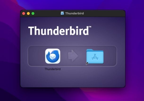 Installazione di Mozilla Thunderbird su macOS