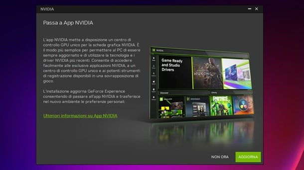 NVIDIA App installazione Windows 11