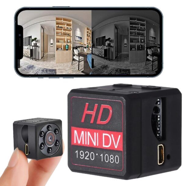 Mini telecamera spia, full hd 1080p spy camera, mini telecamera