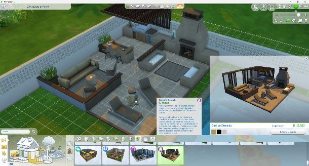 Stanze disponibili su The Sims 4