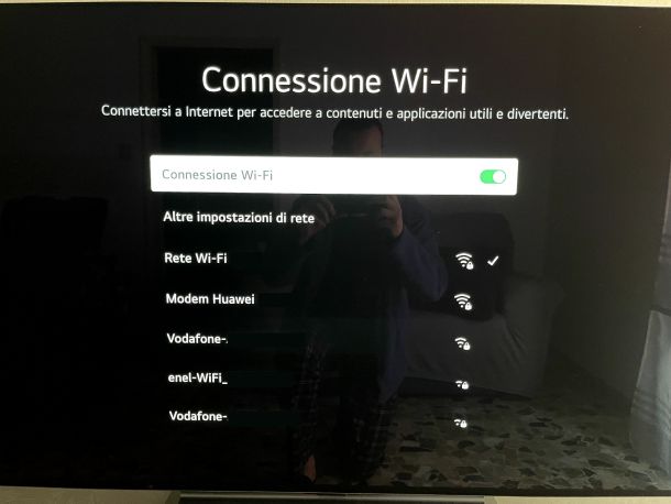 Impostazioni Wi-Fi LG
