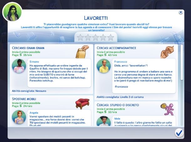Lavoretti The Sims 4
