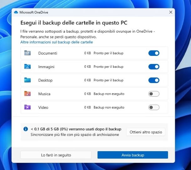 OneDrive per Windows
