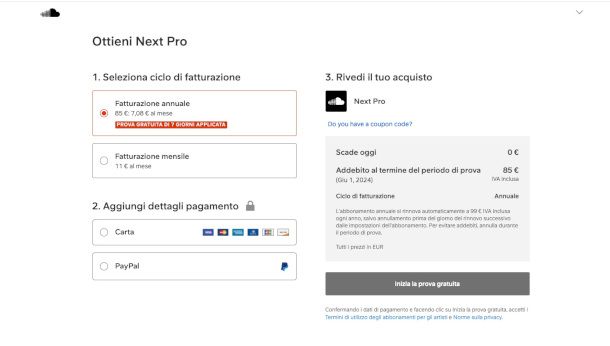adesione piano Next Pro