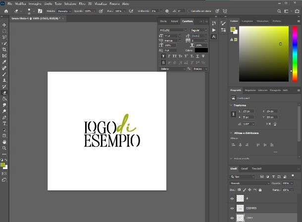 Logo su Photoshop