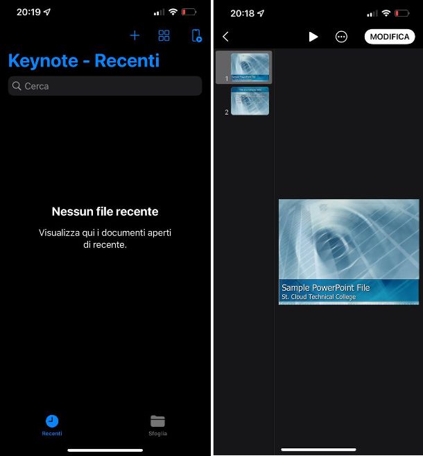Come aprire file PPT su iPhone