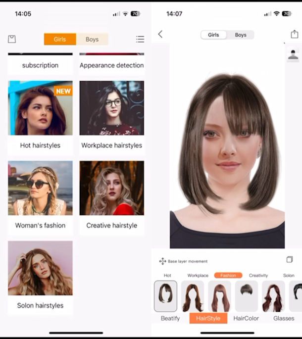 Hairstyle Try On — Hair Salon su iOS