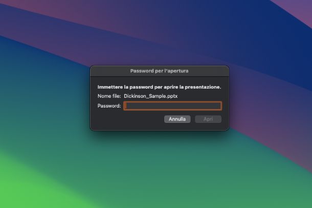 Come aprire un file PPT protetto da password