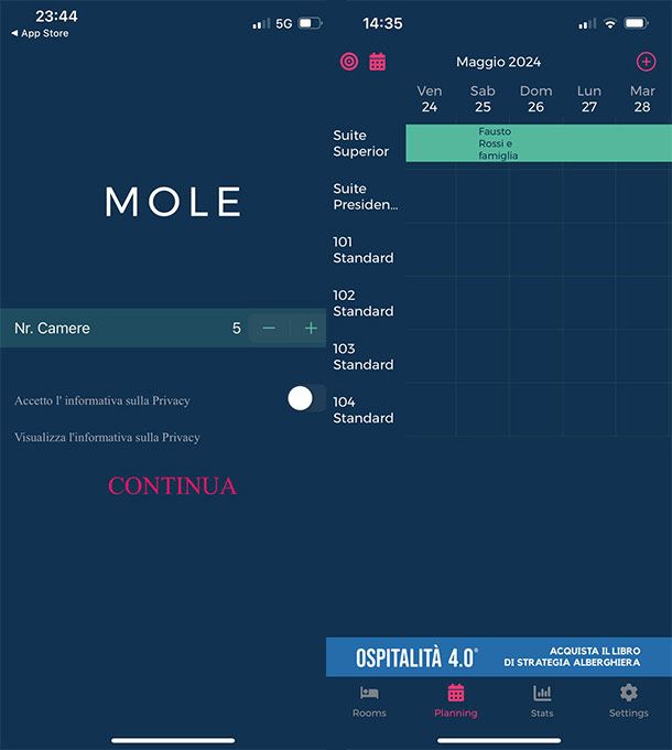 Mole — Gestione Hotel
