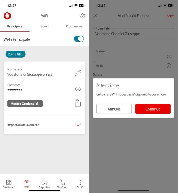 Disattivare wifi guest Vodafone