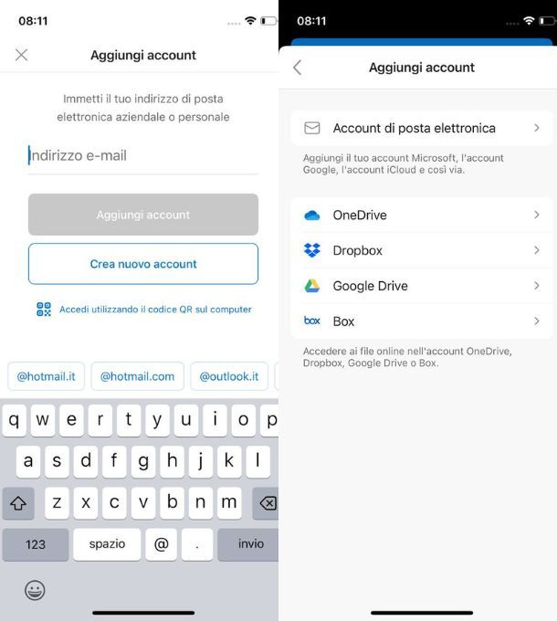 outlook iphone account