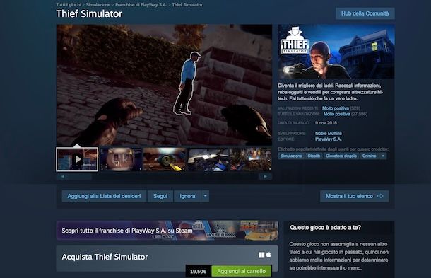 Thief Simulator su Steam