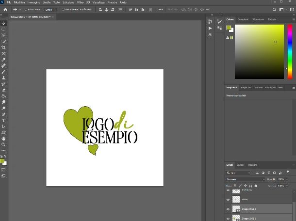 Logo esempio Photoshop