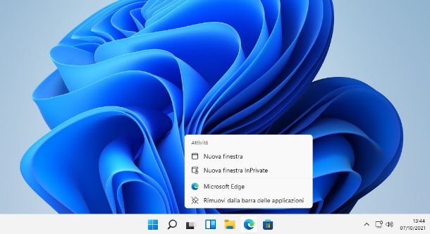 Come eliminare icone dalla barra delle applicazioni Windows 11