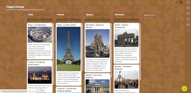 interfaccia app desktop Padlet