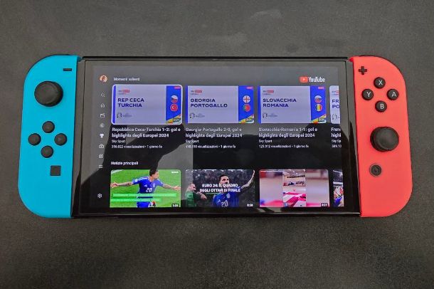 Come vedere YouTube su Nintendo Switch