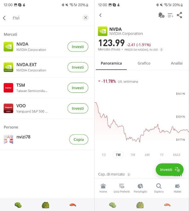 etoro app azioni