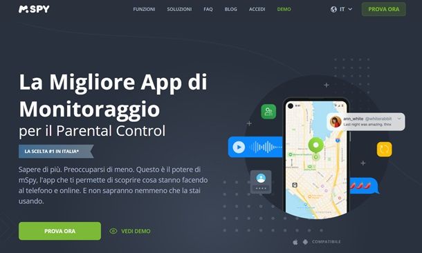 L'app mSpy per spiare il telefono del proprio figlio