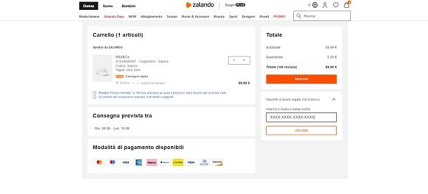 Buono regalo Zalando: come funziona