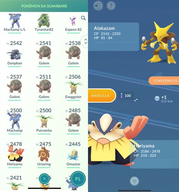 Come scambiare Pokémon su Pokémon GO