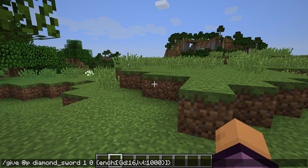 givvarsi una spada con Sharpness 1000 su Minecraft