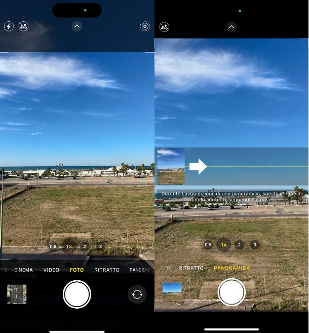 Come scattare foto panoramiche su iPhone
