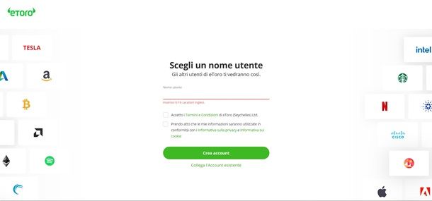 registrazione etoro