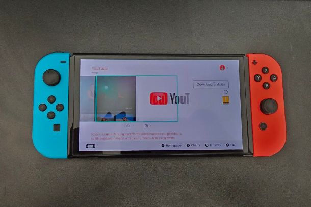 Come installare YouTube su Nintendo Switch