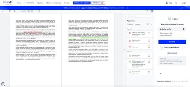 xodo confrontare word online