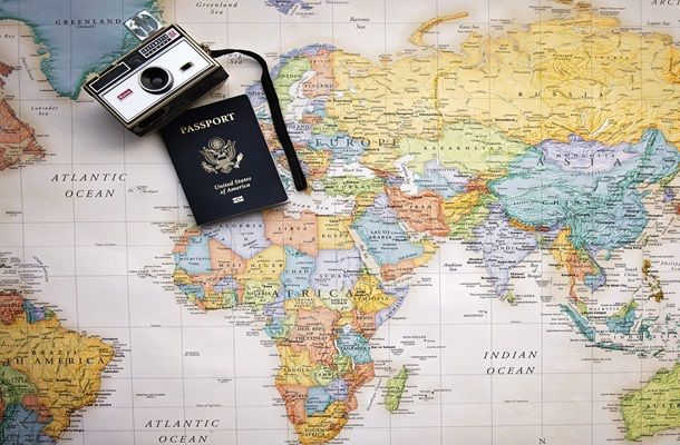 Foto del passaporto con macchina fotografica