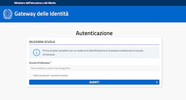 Accesso a ClasseViva tramite SPID