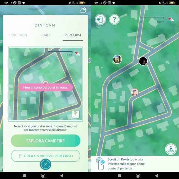 Creare un percorso su Pokémon GO