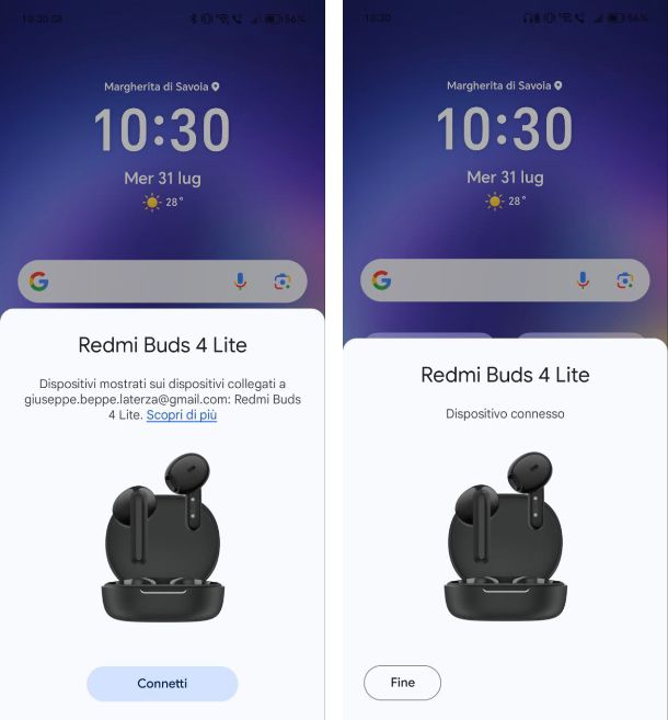 Come collegare Redmi Buds su Android