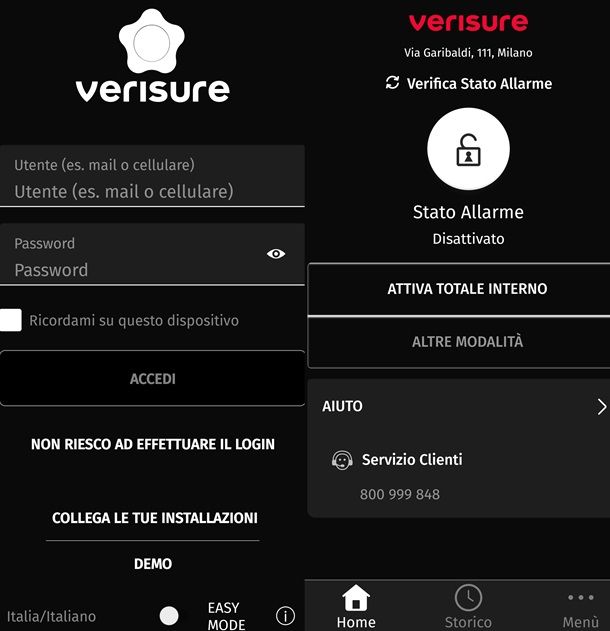L'app My Verisure Italia