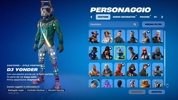 DJ Yonder Migliori Skin Fortnite