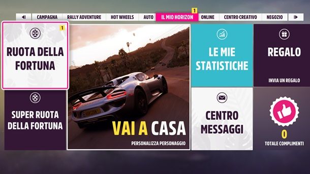 Ruota della Fortuna Forza Horizon 5