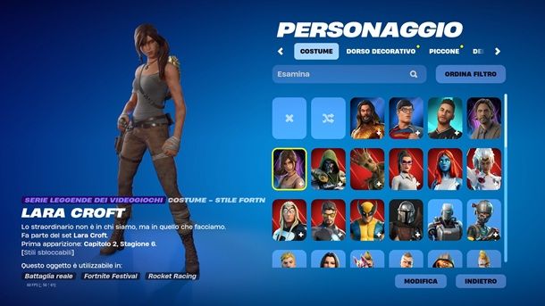 Skin Fortnite Migliori Lara Croft