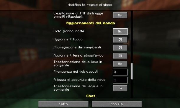 Come fermare il tempo su Minecraft Java Edition