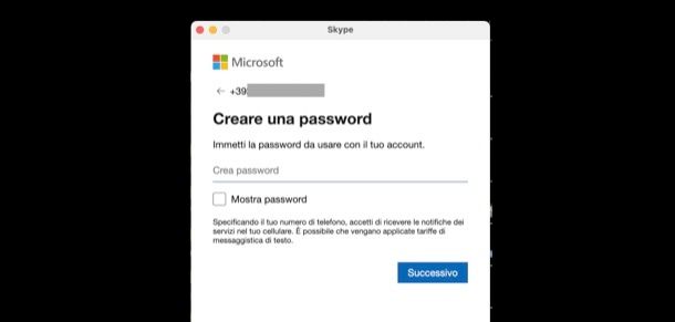 Creare account Skype da computer