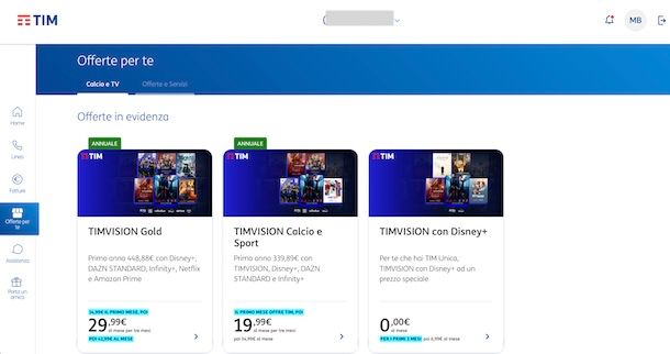 Offerte TIMVISION