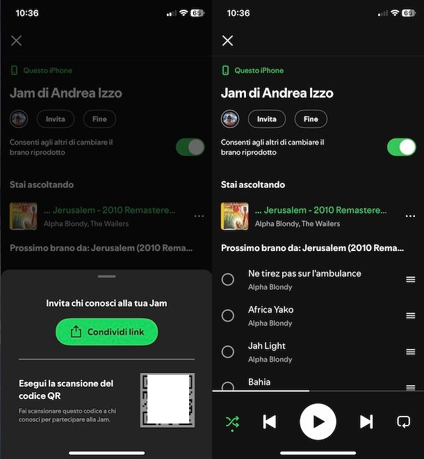 Ascoltare musica insieme a distanza su Spotify