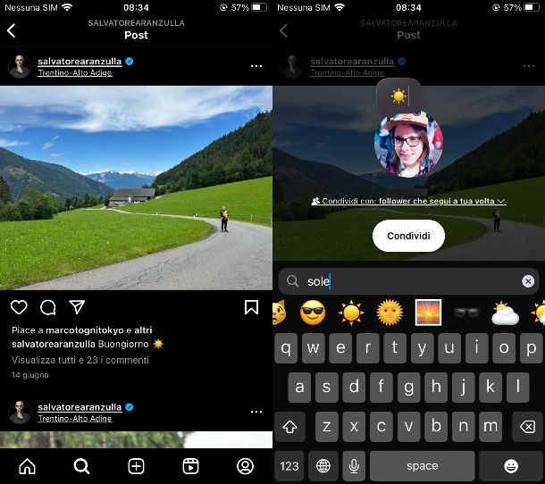 Come aggiungere le note nei Post e nei Reel su Instagram su iPhone