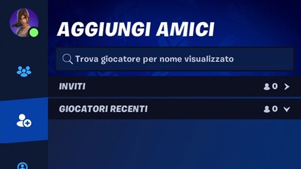 Aggiungere un amico su Fortnite Pass Battaglia