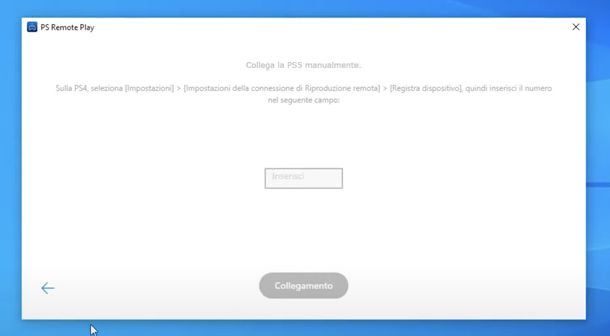 Collegare PS5 al computer Manualmente