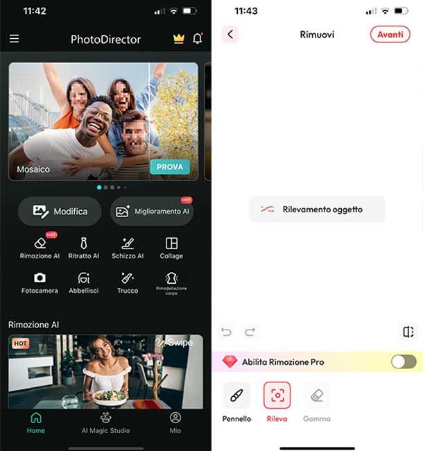 Altre app per rimuovere oggetti dalle foto gratis