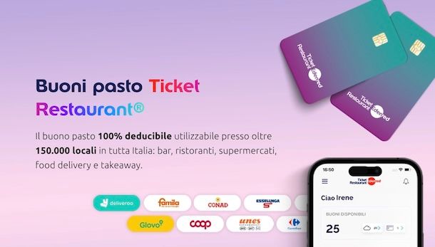 Ticket Restaurant e Deliveroo