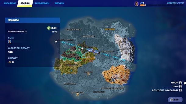 Conoscere bene la mappa Fortnite