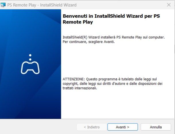 Installazione PS Remote Play