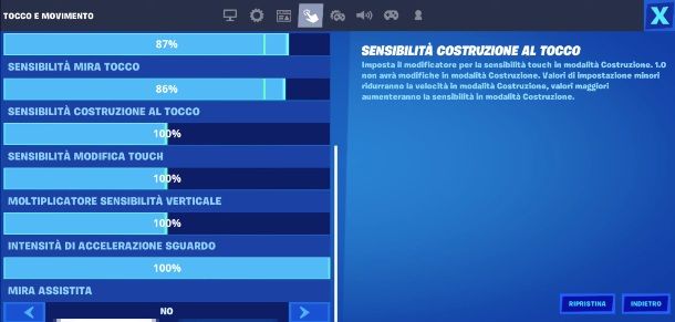 Come mettere il mirino su Fortnite Mobile